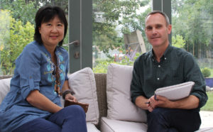 Irene Ng with Internet of Me editor Simon Carroll